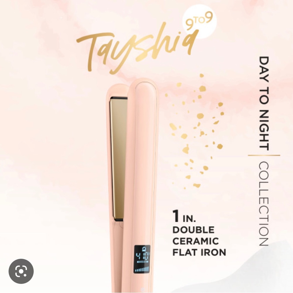 Tayshia 9 to 9 double ceramic flat iron